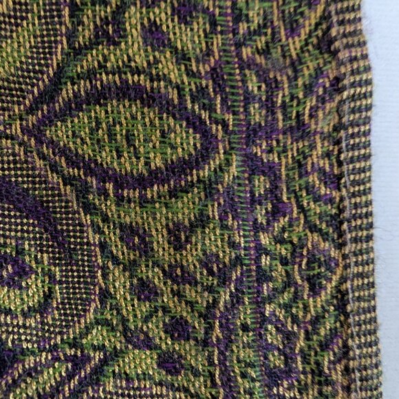 Pashmina Cashmere Silk Blend Paisley Firenze Italy Scarf Wrap Shawl - Picture 9 of 9